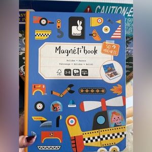 Magneti Book -bulldozers, boats, planes theme!